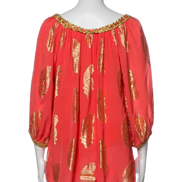 Milly silk printed blouse - Picture 3 of 5